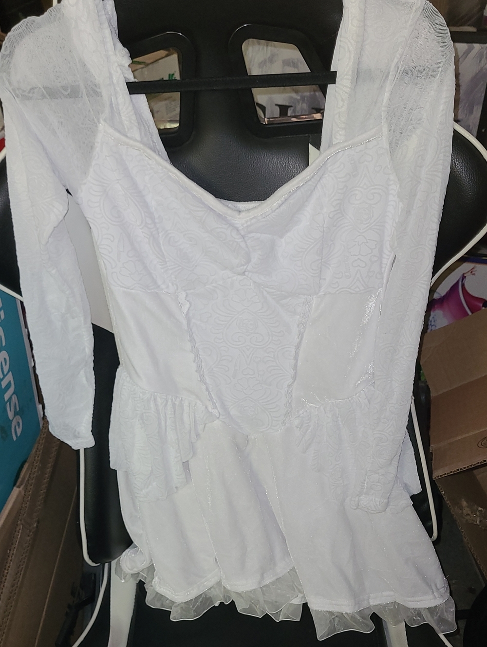Chucky Tiffany Costume Women's White Lace  Dress